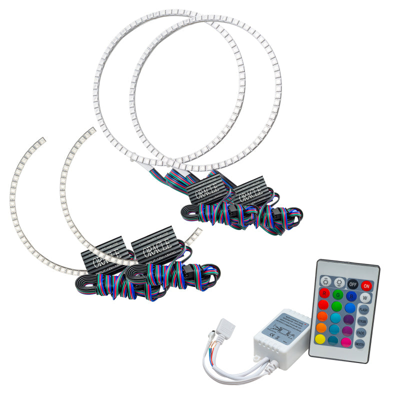 ORACLE Lighting Headlights Oracle Toyota Tundra 14-17 Dual Halo Kit - ColorSHIFT w/ Simple Controller SEE WARRANTY