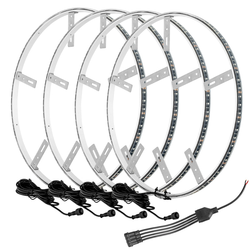 ORACLE Lighting Light Strip LED Oracle LED Illuminated Wheel Rings - White SEE WARRANTY