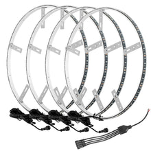 Load image into Gallery viewer, ORACLE Lighting Light Strip LED Oracle LED Illuminated Wheel Rings - Aqua SEE WARRANTY