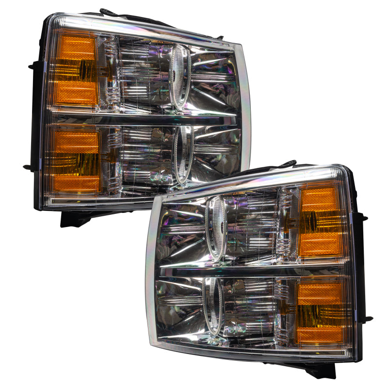 ORACLE Lighting Headlights Oracle 07-13 Chevrolet Silverado SMD HL - Round Style - White SEE WARRANTY