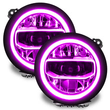Load image into Gallery viewer, ORACLE Lighting Headlights Oracle Jeep Wrangler JL/Gladiator JT RGB+W Headlight DRL Upgrade Kit - ColorSHIFT SEE WARRANTY