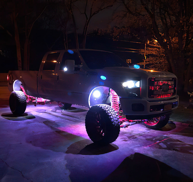 ORACLE Lighting Light Bars & Cubes Oracle Bluetooth + RF Underbody Rock Light Kit - 4 PCS - ColorSHIFT SEE WARRANTY