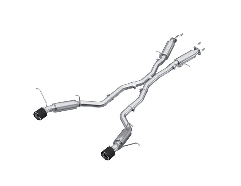 MBRP Catback MBRP 2012+ Jeep Grand Cherokee SRT 6.4L 3in Dual Rear Exit T304SS Catback Exhaust - CF Tips