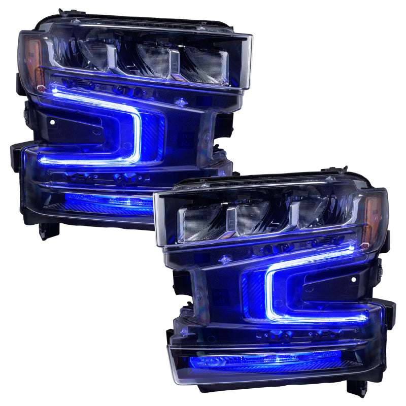ORACLE Lighting Headlights Oracle 19-21 Chevy Silverado 1500 RGB+W Headlight DRL Upgrade Kit - ColorSHIFT 2 SEE WARRANTY