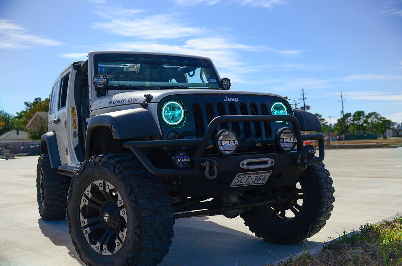 ORACLE Lighting Headlights Oracle 07-16 Jeep Wrangler JK SMD HL - ColorSHIFT w/ BC1 Controller SEE WARRANTY