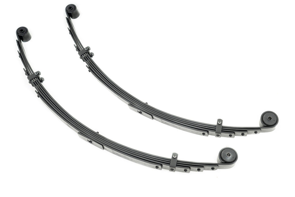 Rough Country Leaf Springs Rear Leaf Springs 4 Inch Lift Pair 84-01 Jeep Cherokee XJ Rough Country - 8047Kit