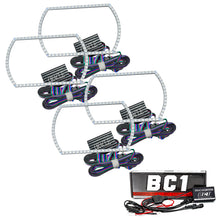 Load image into Gallery viewer, ORACLE Lighting Headlights Oracle Chevy Silverado 07-13 Halo Kit Square Style - ColorSHIFT w/ BC1 Controller SEE WARRANTY
