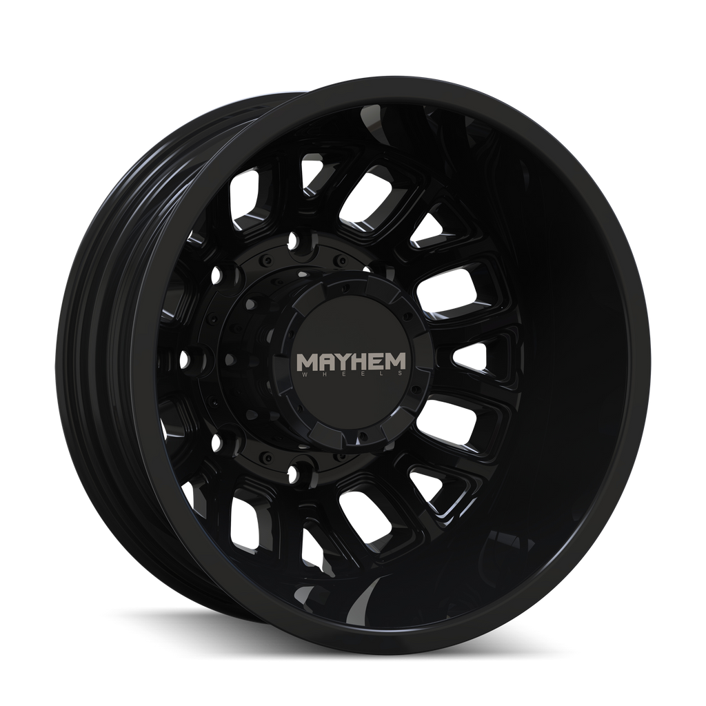 Mayhem WHEELS MAYHEM COGENT DUALLY 8107D GLOSS BLACK 17X6.5 8-200 -142MM 142MM - 8107D-7677BR - Mayhem