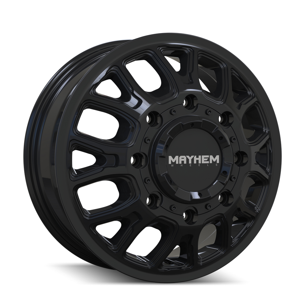 Mayhem WHEELS MAYHEM COGENT DUALLY 8107D GLOSS BLACK 17X6.5 8-165.1 125MM 121.3MM - 8107D-7681BF - Mayhem