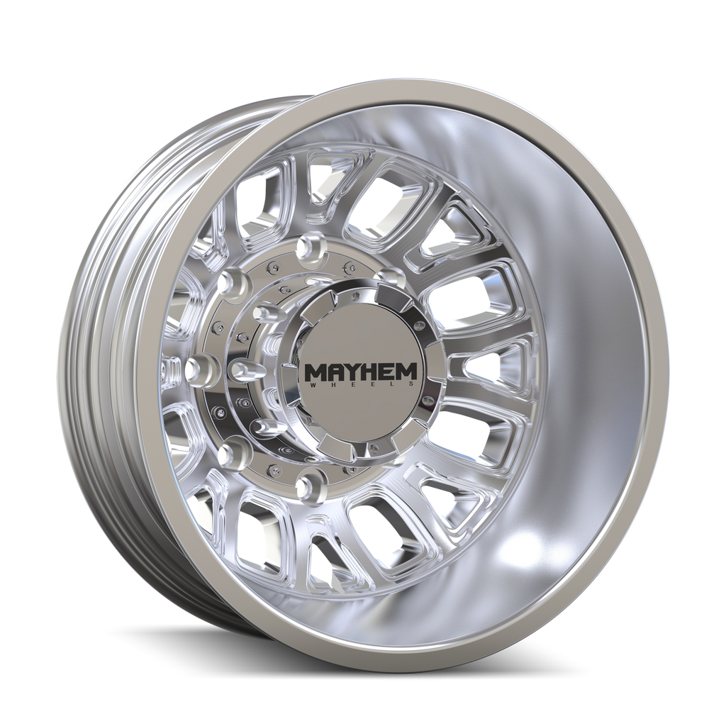 Mayhem WHEELS MAYHEM COGENT DUALLY 8107D POLISHED 17X6.5 8-210 -142MM 154.2MM - 8107D-7679RP - Mayhem