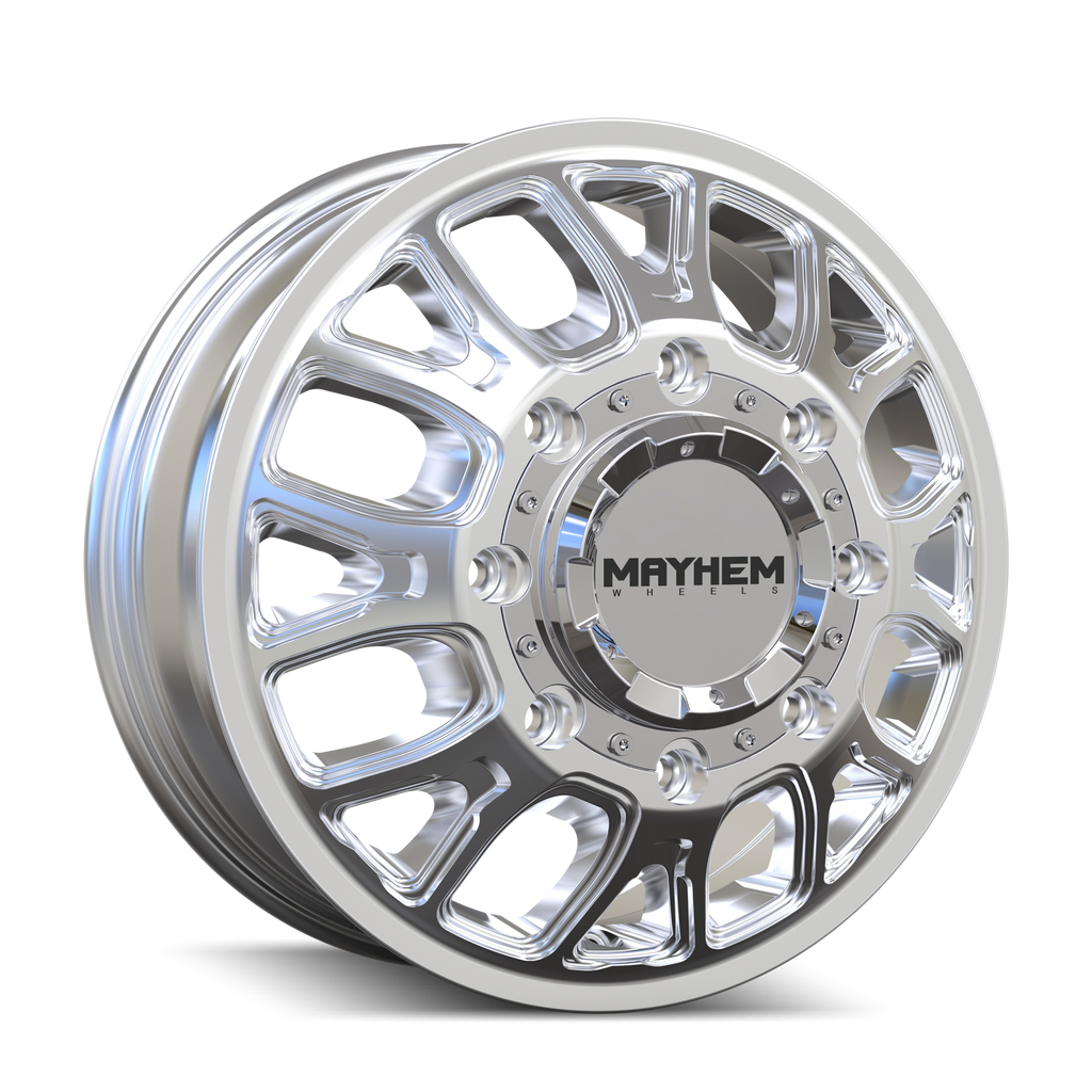 Mayhem WHEELS MAYHEM COGENT DUALLY 8107D POLISHED 17X6.5 8-200 125MM 142MM - 8107D-7677FP - Mayhem