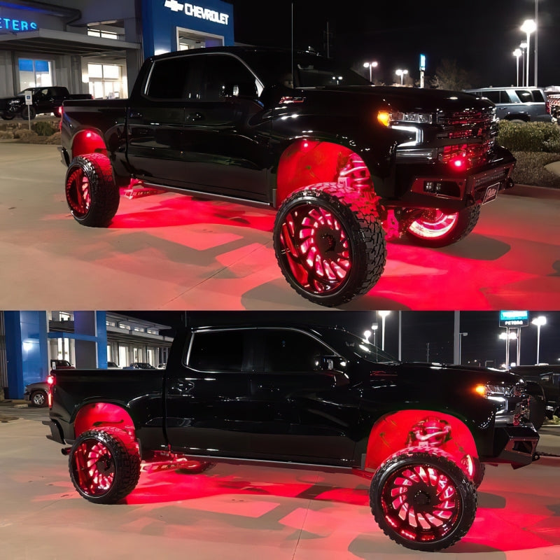 ORACLE Lighting Light Bars & Cubes Oracle Bluetooth + RF Underbody Rock Light Kit - 4 PCS - ColorSHIFT SEE WARRANTY
