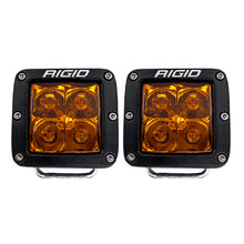 Load image into Gallery viewer, Rigid Industries Light Bars &amp; Cubes Rigid Industries D-Series Spot w/ Amber PRO Lens (Pair)