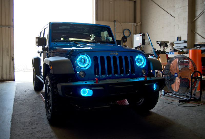 ORACLE Lighting Headlights Oracle 07-16 Jeep Wrangler JK SMD HL - ColorSHIFT w/ BC1 Controller SEE WARRANTY