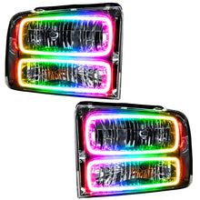 Load image into Gallery viewer, ORACLE Lighting Headlights Oracle 05 Ford Excursion SMD HL - Chrome - ColorSHIFT w/ Simple Controller SEE WARRANTY