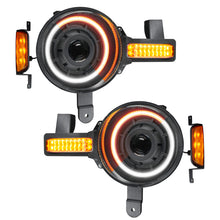 Load image into Gallery viewer, ORACLE Lighting Headlights Oracle 2021+ Ford Bronco Oculus  Bi-LED Projector Headlights - Amber/White Switchback