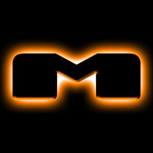 Load image into Gallery viewer, ORACLE Lighting Light Accessories and Wiring ORACLE Lighting Universal Illuminated LED Letter Badges - Matte Blk Surface Finish - M SEE WARRANTY