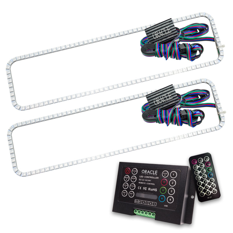 ORACLE Lighting Headlights Oracle GMC Sierra 88-98 Halo Kit - ColorSHIFT w/ 2.0 Controller SEE WARRANTY