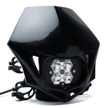 Load image into Gallery viewer, Squadron 2.0 Sport Motorcycle (D/C) LED Headlight Kit w/Shell Universal Black Spot Clear Baja Designs