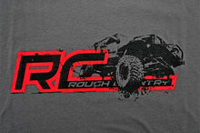 Load image into Gallery viewer, Rough Country Short Sleeve T 100 Percent Preshrunk Cotton Front RC logo w/Jeep XJ Back Blank Size 3XLarge Color Grey Rough Country