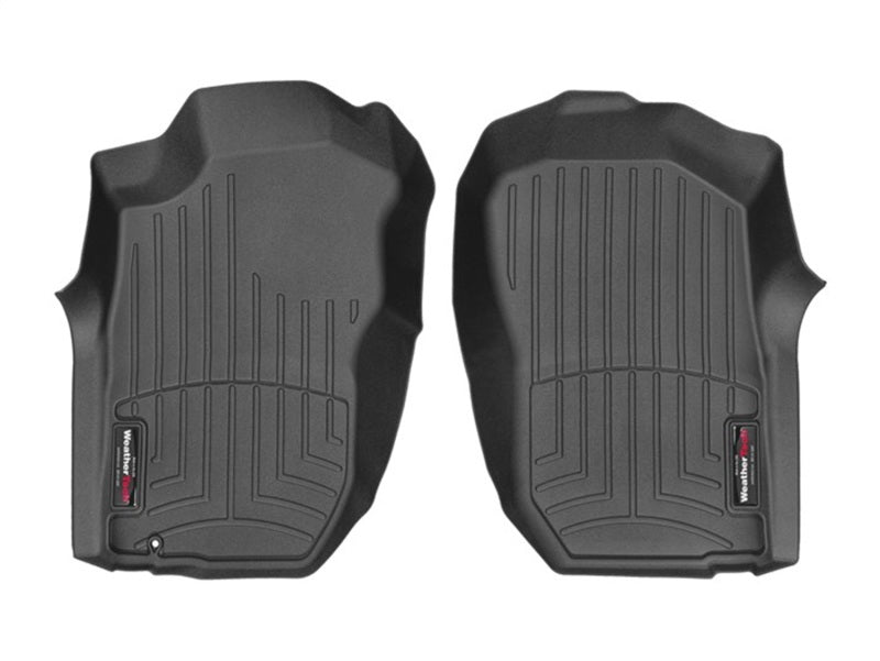 WeatherTech Floor Mats - Rubber WeatherTech 01-04 Toyota Tacoma (Double Cab Only) Front FloorLiner - Black
