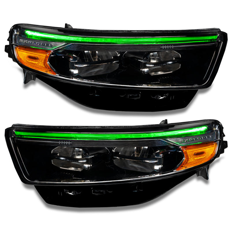 ORACLE Lighting Headlights Oracle 20-22 Ford Explorer Dynamic RGB Headlight DRL Kit - ColorSHIFT - w/ RF Cntrl SEE WARRANTY