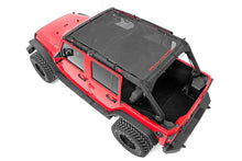 Load image into Gallery viewer, Jeep Wrangler JK Unlimited Mesh Bikini Top Plus 07-18 4 Door Black Rough Country