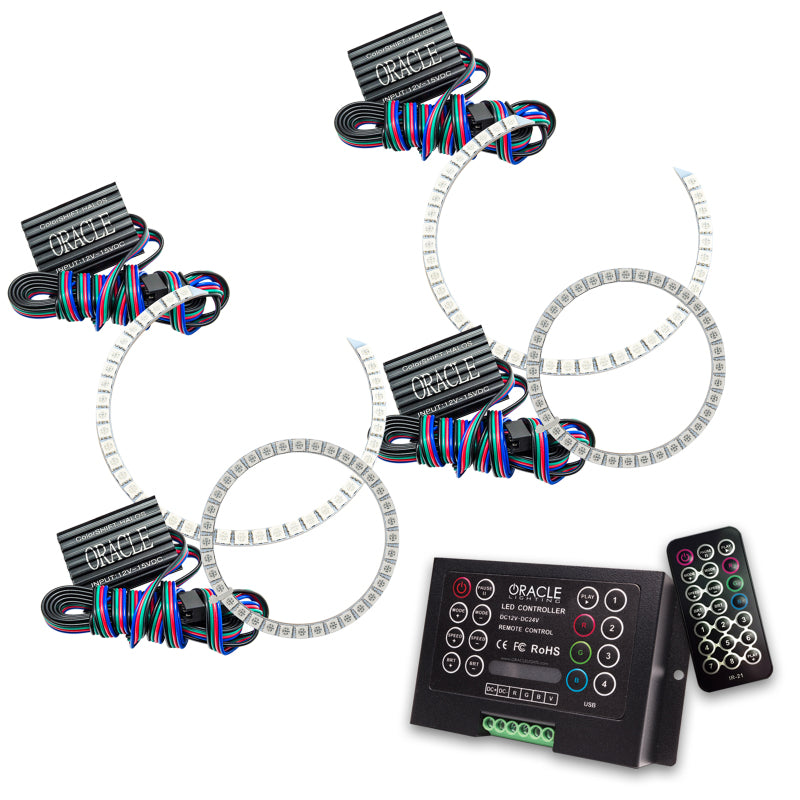 ORACLE Lighting Headlights Oracle Ford Expedition 03-06 Halo Kit - ColorSHIFT w/ 2.0 Controller SEE WARRANTY