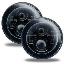 Load image into Gallery viewer, ORACLE Lighting Headlights Oracle 7in High Powered LED Headlights - NO HALO - Black Bezel SEE WARRANTY