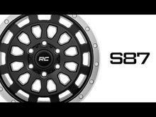 Load image into Gallery viewer, 87 Series Wheel Simulated Beadlock Black/Machined 17x8.5 6x5.5 +0mm Rough Country