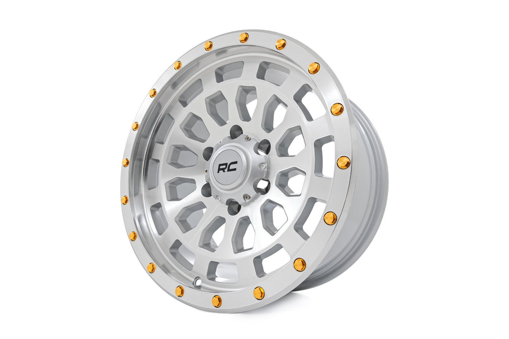 87 Series Wheel Simulated Beadlock Full Machine 17x8.5 6x5.5 +0mm Rough Country