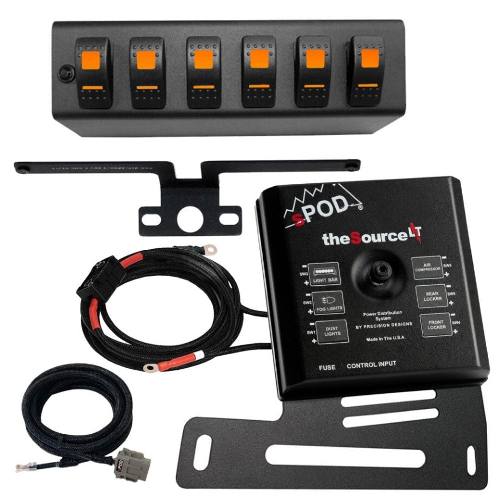 SourceLT w/ Red LED Switch panel for JK 2007-2008