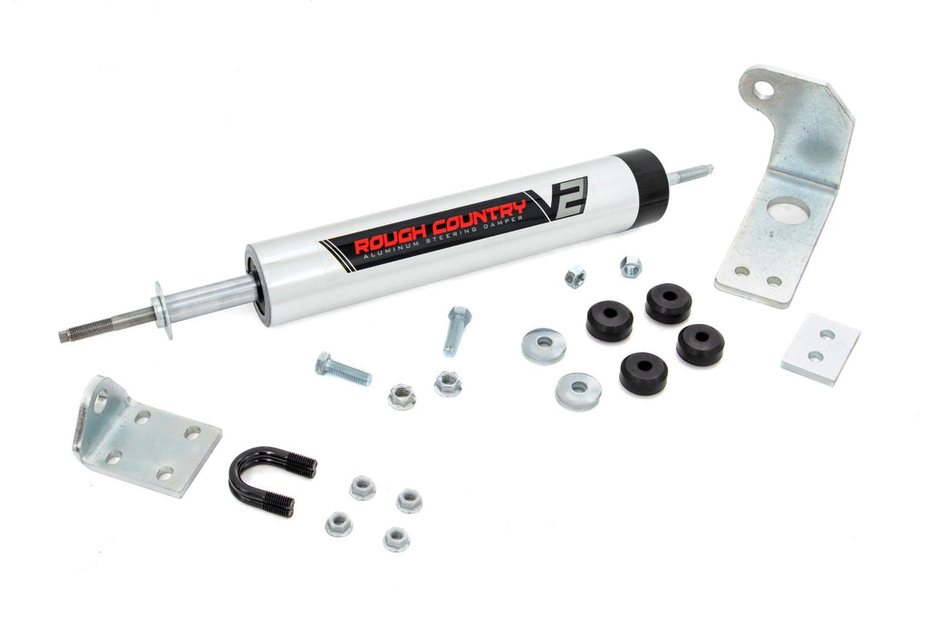 Rough Country Steering Stabilizer V2 Steering Stabilizer 97-03 Ford F-150 4WD Rough Country - 8734370