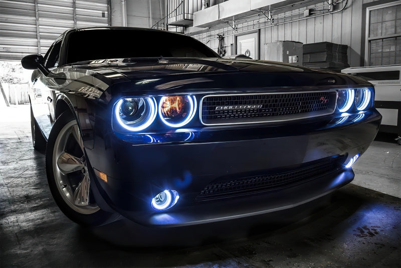 ORACLE Lighting Fog Lights Oracle 0814 Dodge Challenger Dynamic Surface Mount Headlight/Fog Light Halo Kit COMBO  SEE WARRANTY