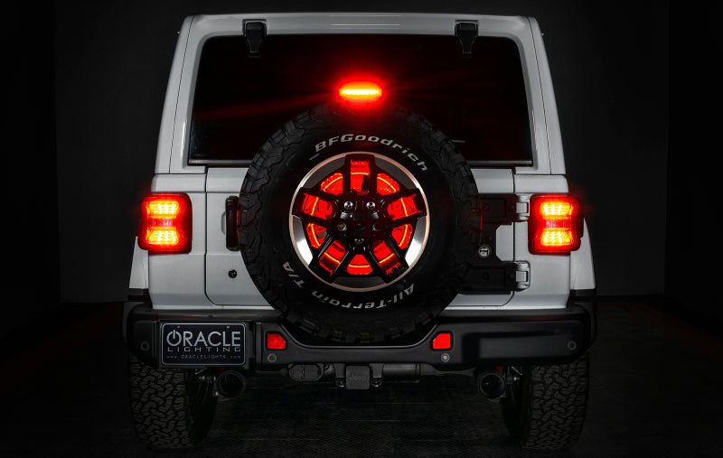 ORACLE Lighting Light Strip LED Oracle LED Illuminated Wheel Ring 3rd Brake Light - Red SEE WARRANTY