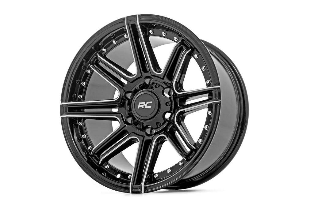 Rough Country Wheels 88 Series Wheel One-Piece Gloss Black 20x10 8x180 -19mm Rough Country - 88201006