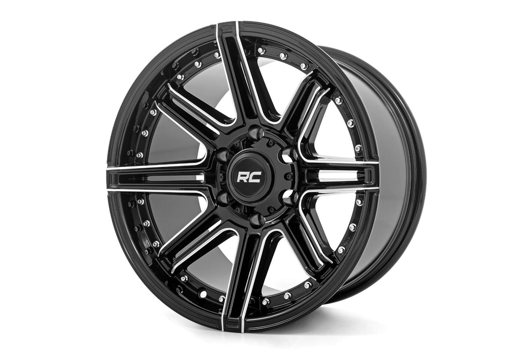 Rough Country Wheels 88 Series Wheel One-Piece Gloss Black 22x10 6x135 -19mm Rough Country - 88221017