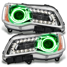 Load image into Gallery viewer, ORACLE Lighting Headlights Oracle 11-14 Chrysler 300C NON HID LED Halo Headlights Chrome Housing - Green