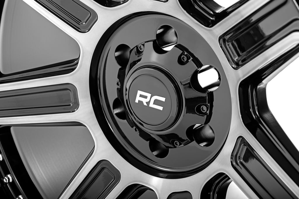 89 Series Wheel One-Piece Black Machined Gun Metal 20x10 8x180 -19mm Rough Country