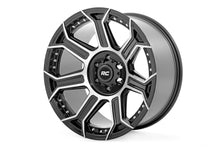 Load image into Gallery viewer, 89 Series Wheel One-Piece Black Machined Gun Metal 20x10 8x170 -19mm Rough Country
