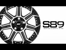 Load image into Gallery viewer, 89 Series Wheel One-Piece Black Machined Gun Metal 20x10 8x170 -19mm Rough Country