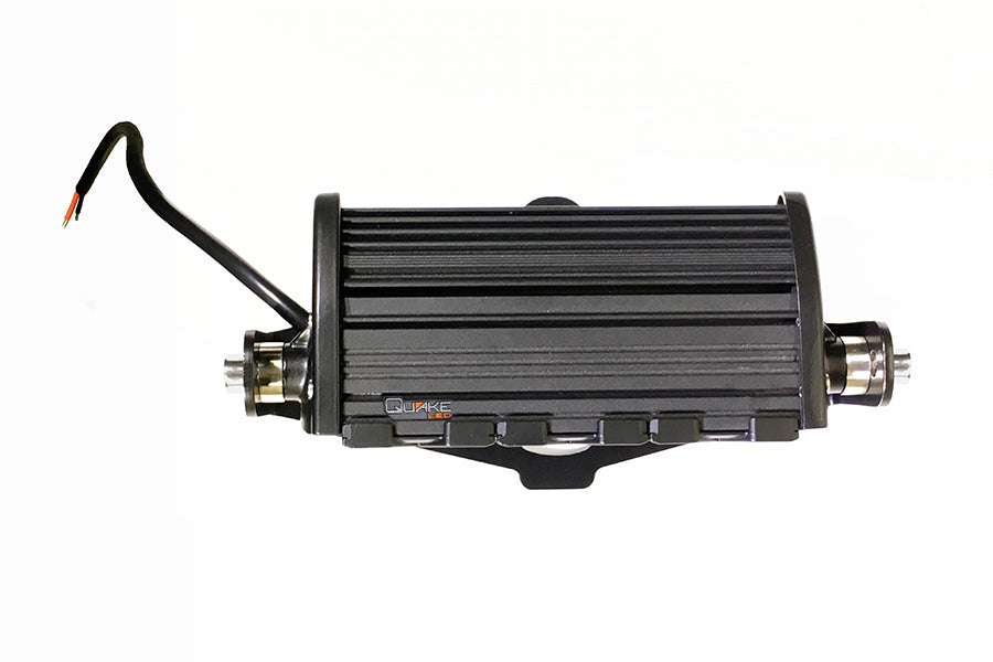 Quake LED Light Bar Jeep Wrangler JL/Gladiator Single 8 Inch Light Bar Hood Hinge Mount - QBJ899