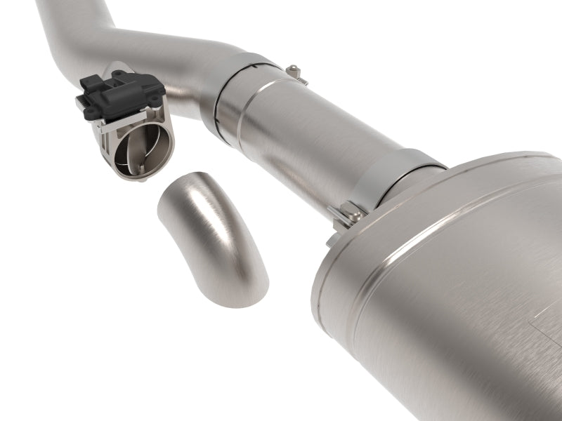 aFe Catback aFe Gemini XV 4in to Dual 3in 304 SS Cat-Back Exhaust w/ Cutout 19-21 GM Silverado/Sierra V8-6.2L