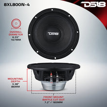 Load image into Gallery viewer, XL 8" Mid-Range Loudspeaker 4-Ohm With Neodymium Magnet 400 Watts RMS