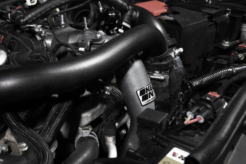 K&N Engineering Turbo Inlets K&N 2023 Ford Bronco Raptor 3.0L V6 Aluminum Charge Pipe Kit - Gunmetal Gray