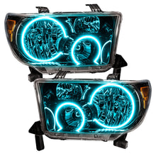 Load image into Gallery viewer, ORACLE Lighting Headlights Oracle 07-11 Toyota Tundra Pre-Assembled Headlights - Black Housing - ColorSHIFT w/ BC1 Controller
