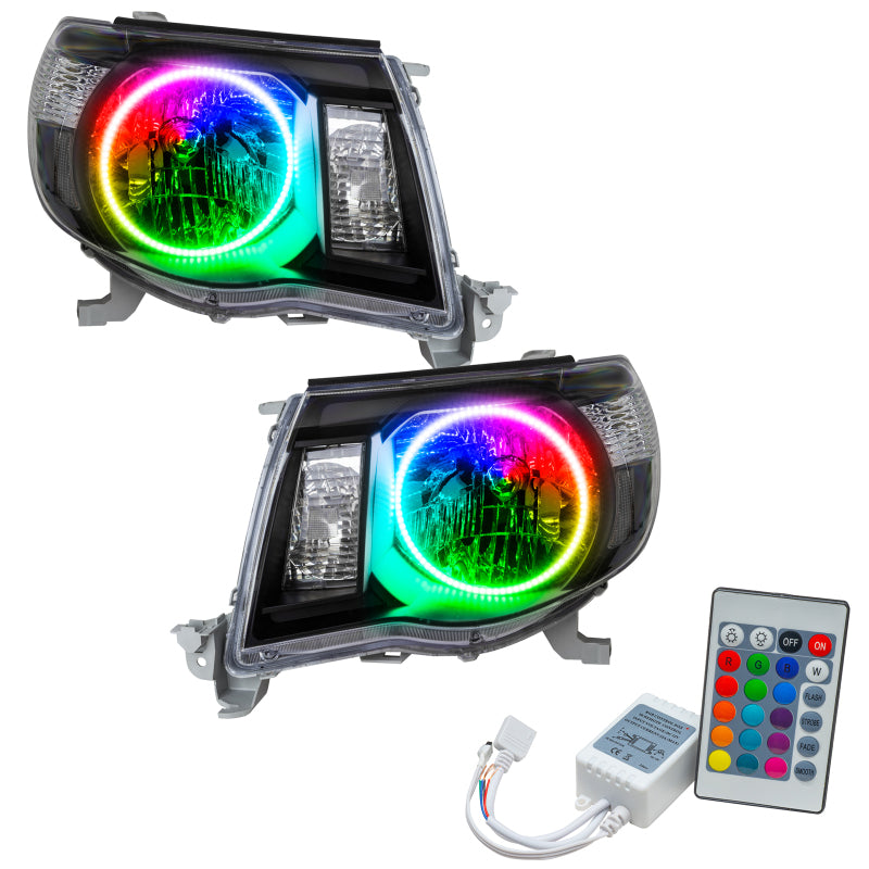 ORACLE Lighting Headlights Oracle 05-11 Toyota Tacoma SMD HL - Black - ColorSHIFT w/ Simple Controller SEE WARRANTY