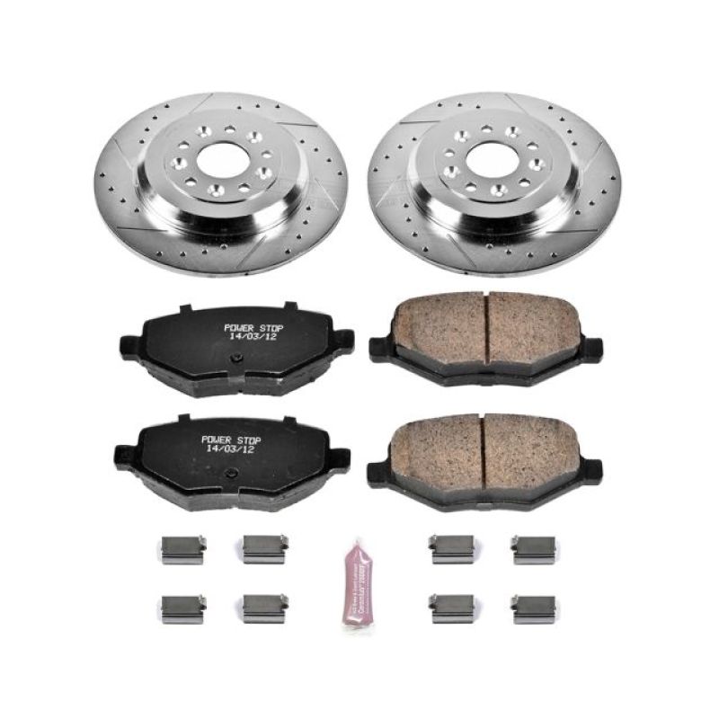 PowerStop Brake Kits - Performance D&S Power Stop 11-15 Ford Edge Rear Z23 Evolution Sport Brake Kit