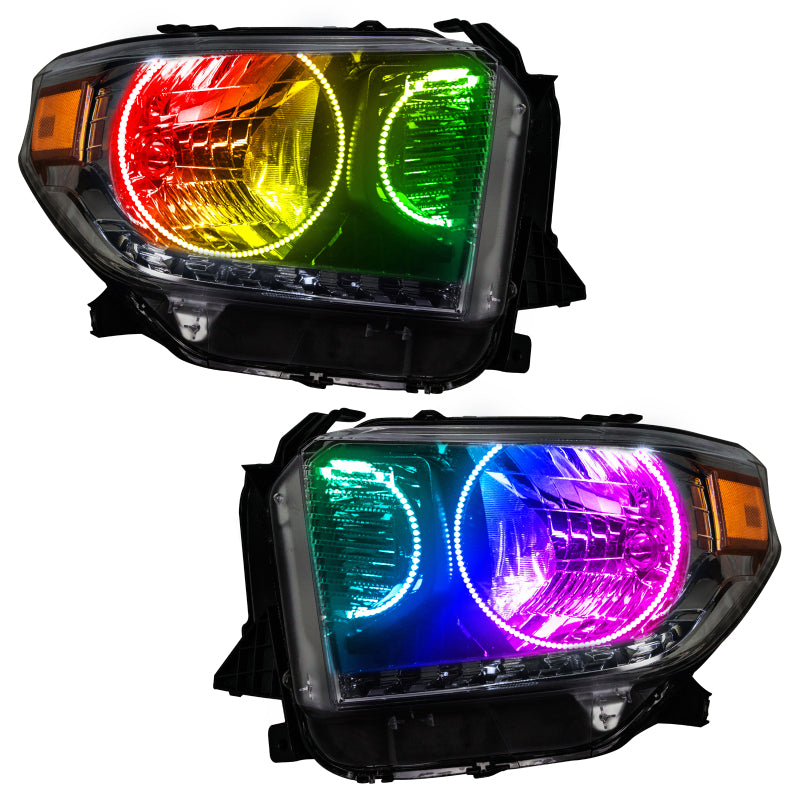 ORACLE Lighting Headlights Oracle 14-17 Toyota Tundra SMD HL - Dual Halo Kit - ColorSHIFT w/o Controller SEE WARRANTY
