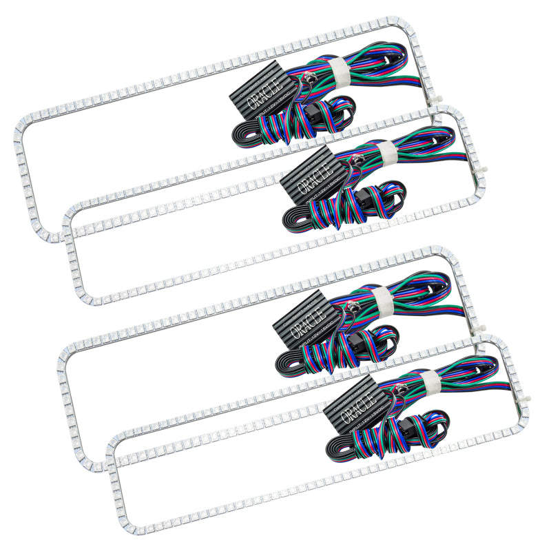 ORACLE Lighting Headlights Oracle Ford F250 05-07 Halo Kit - ColorSHIFT w/o Controller SEE WARRANTY